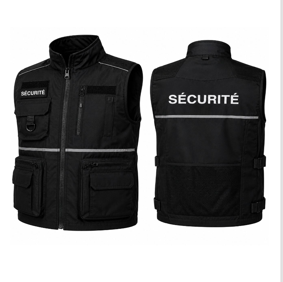Gilet de Sécurité Premium Robuste Multi-Poches Haute Résistance.